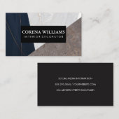 大理石メタルジオメトリ 名刺 (正面/裏面)