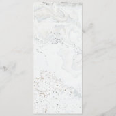 大理石モダンのメ結婚ニュー |金ゴールド メニュー (裏面)