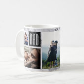 大理石モダンの父の日の写真 コーヒーマグカップ (正面左)