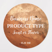 大理石モダンエレガントろうそく食品事業 ラベル (デザイン2)