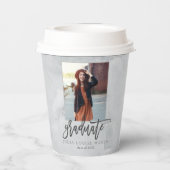 大理石モダンエレガント写真院 紙コップ (裏面)