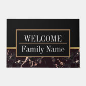 大理石モダンエレガント歓迎 ドアマット (正面)