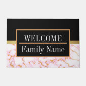 大理石モダンエレガント歓迎 ドアマット (正面)