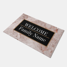 大理石モダンエレガント歓迎 ドアマット