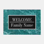 大理石モダンエレガント歓迎 ドアマット (正面)