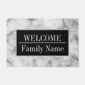 大理石モダンエレガント歓迎 ドアマット (正面)