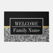 大理石モダンエレガント歓迎 ドアマット (正面)