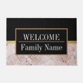 大理石モダンエレガント歓迎 ドアマット (正面)