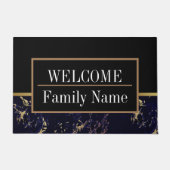 大理石モダンエレガント歓迎 ドアマット (正面)