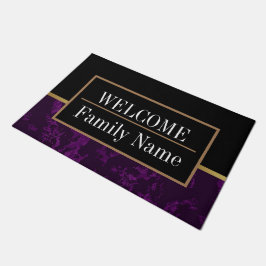 大理石モダンエレガント歓迎 ドアマット
