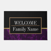 大理石モダンエレガント歓迎 ドアマット (正面)