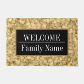 大理石モダンエレガント歓迎 ドアマット (正面)