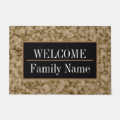 大理石モダンエレガント歓迎 ドアマット (正面)