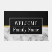 大理石モダンエレガント歓迎 ドアマット (正面)