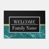 大理石モダンエレガント歓迎 ドアマット (正面)