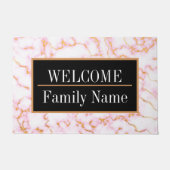 大理石モダンエレガント歓迎 ドアマット (正面)
