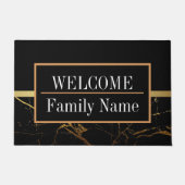 大理石モダンエレガント歓迎 ドアマット (正面)
