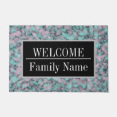 大理石モダンエレガント歓迎 ドアマット (正面)