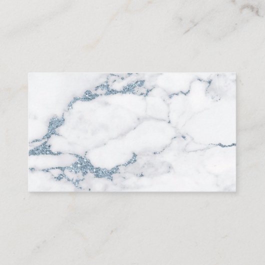 大理石モダングリッターウィッシングウェルV1青ID816 エンクロージャーカード (裏面)