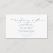 大理石モダングリッターウィッシングウェルV1青ID816 エンクロージャーカード (正面)