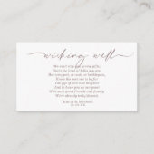 大理石モダングリッターウィッシングウェルV3赤面ID816 エンクロージャーカード (正面)