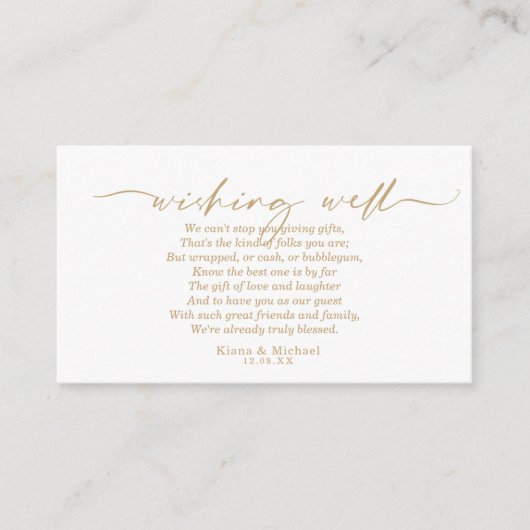 大理石モダングリッターウィングウェルV3金ゴールドID816 エンクロージャーカード (正面)