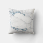 大理石モダングリッターモノグラムダスティブルーID816 クッション (裏面)