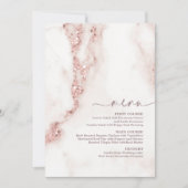 大理石モダングリッター結婚のバラ金ゴールドID816 (正面)