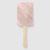 大理石モダングリッター結婚のバラ金ゴールドID816 ハンドファン (裏面)