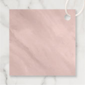 大理石モダングリッター結婚のバラ金ゴールドID816 フェイバータグ (裏面)