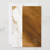 大理石モダングリッター結婚の金ゴールドID816 (裏面)