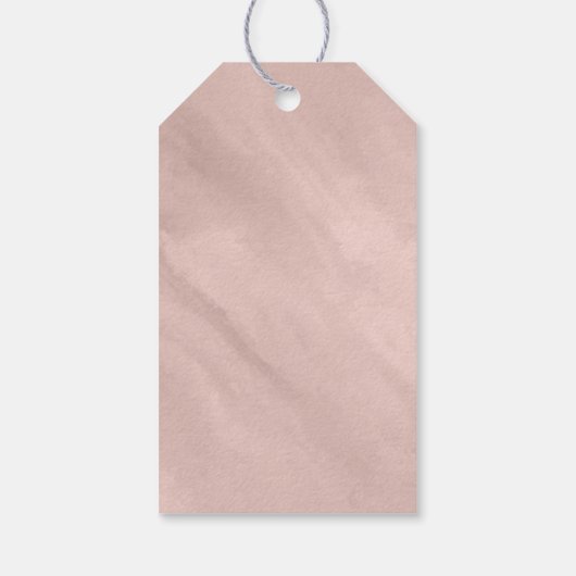 大理石モダングリッター結婚の金ゴールドID816 ギフトタグ (裏面)