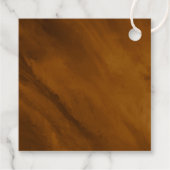 大理石モダングリッター結婚の金ゴールドID816 フェイバータグ (裏面)