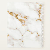 大理石モダングリッター結婚の金ゴールドID816 プランナー手帳 (裏面)