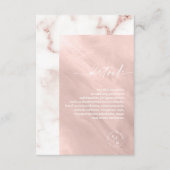 大理石モダングリッター詳細バラ金ゴールドID816 エンクロージャーカード (正面)