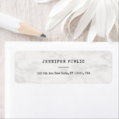 大理石モダンスタイリッシュシンプルパーソナライズされたテンプレート ラベル (インサイチュ)