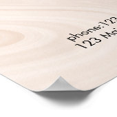 大理石モダンスタイル価格表ポスター ポスター (角)