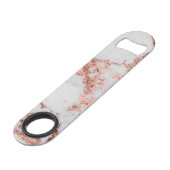 大理石モダンバラ金ゴールドグリッター スピード栓抜き (正面アングル)