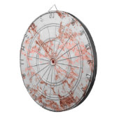 大理石モダンバラ金ゴールドグリッター ダーツボード (正面右)