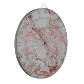 大理石モダンバラ金ゴールドグリッター ダーツボード (正面左)