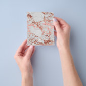 大理石モダンバラ金ゴールドグリッター チラシ (手)