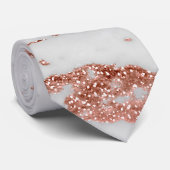 大理石モダンバラ金ゴールドグリッター ネクタイ (ロール)