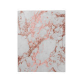 大理石モダンバラ金ゴールドグリッター ノートパッド (回転)