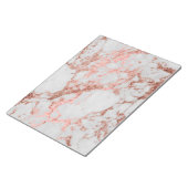 大理石モダンバラ金ゴールドグリッター ノートパッド (アングル)