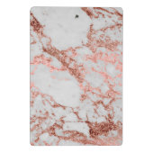 大理石モダンバラ金ゴールドグリッター ミニクリップボード (裏面)