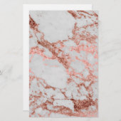 大理石モダンバラ金ゴールドグリッター 便箋 (正面/裏面)