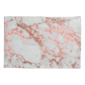 大理石モダンバラ金ゴールドグリッター 枕カバー (裏面)