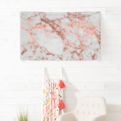 大理石モダンバラ金ゴールドグリッター 横断幕 (インサイチュ)