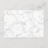 大理石モダンバラ金ゴールドスクリプ結婚トの詳細 エンクロージャーカード (裏面)