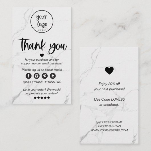 大理石モダンビジネスご注文の挿入 名刺 (正面/裏面)